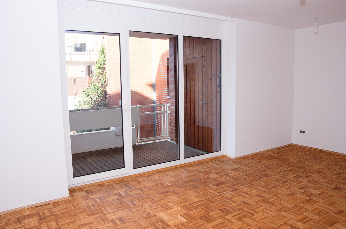 Wohnen und Balkon